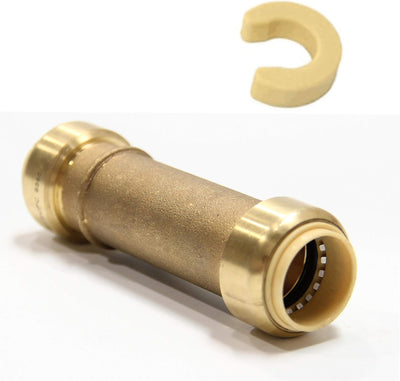 1piece EFIELD Push Fit Slip/Repair 1/2 Inch Coupling with a Disconnect Clip