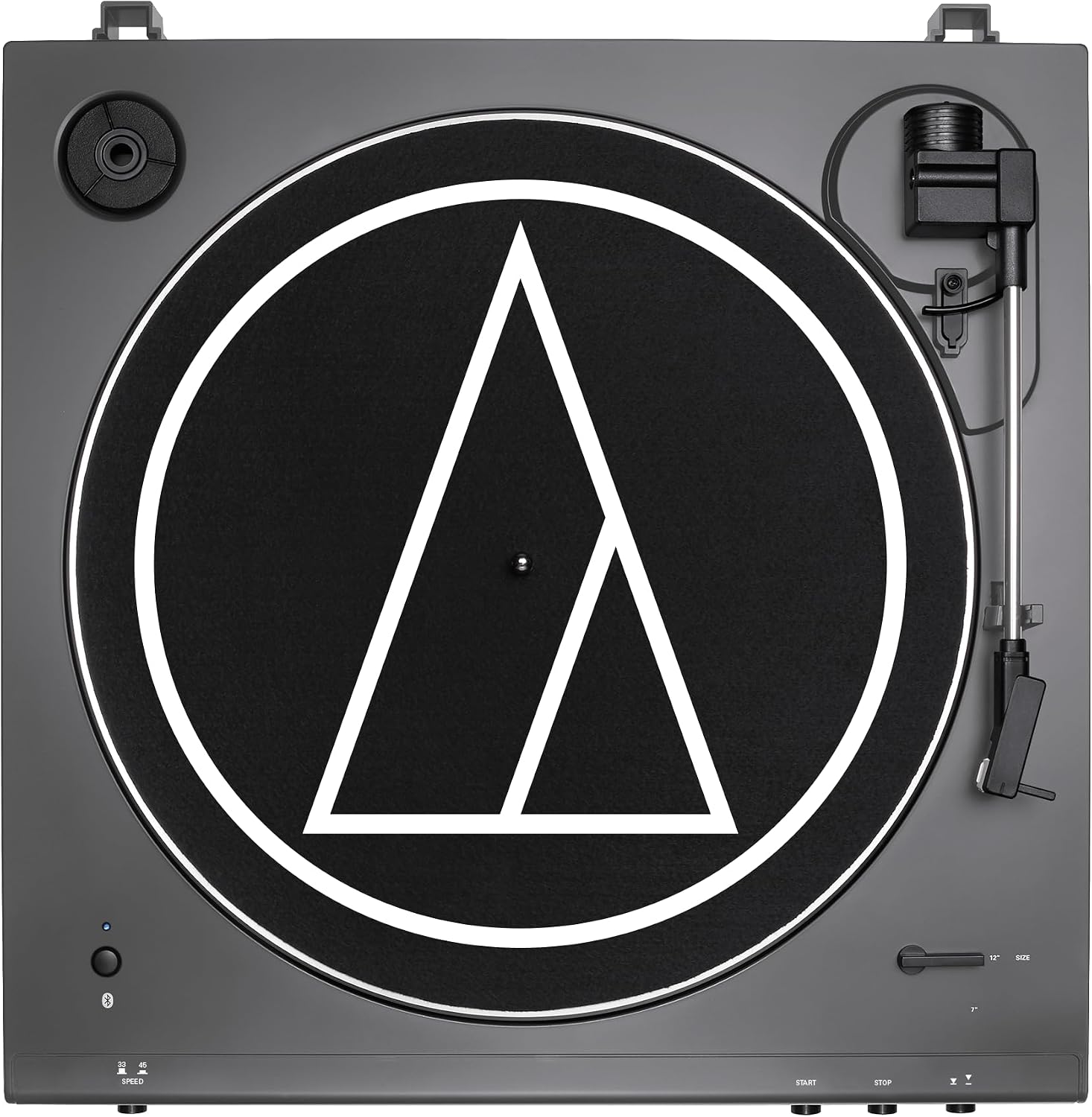 at-LPGO-BT Fully Automatic Wireless Belt-Drive Turntable (Gun-Metal/Black)