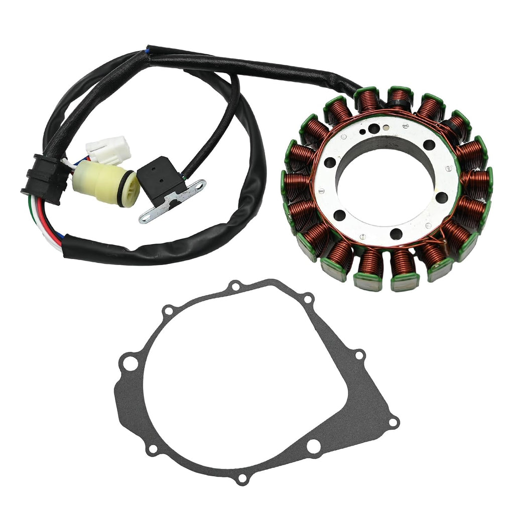 Stator Magneto Coil Replacement for Yamaha ATV Warrior 350 YFM350 2002-2004 Raptor 350 YFM350 2004-2011 Wolverine 350 YFM350 2002-2005 Big Bear 400 YFM400 2000-2011 5NF-81410-00-00