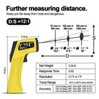 BTMETER Infrared Thermometer Laser Temperature Gun 980D