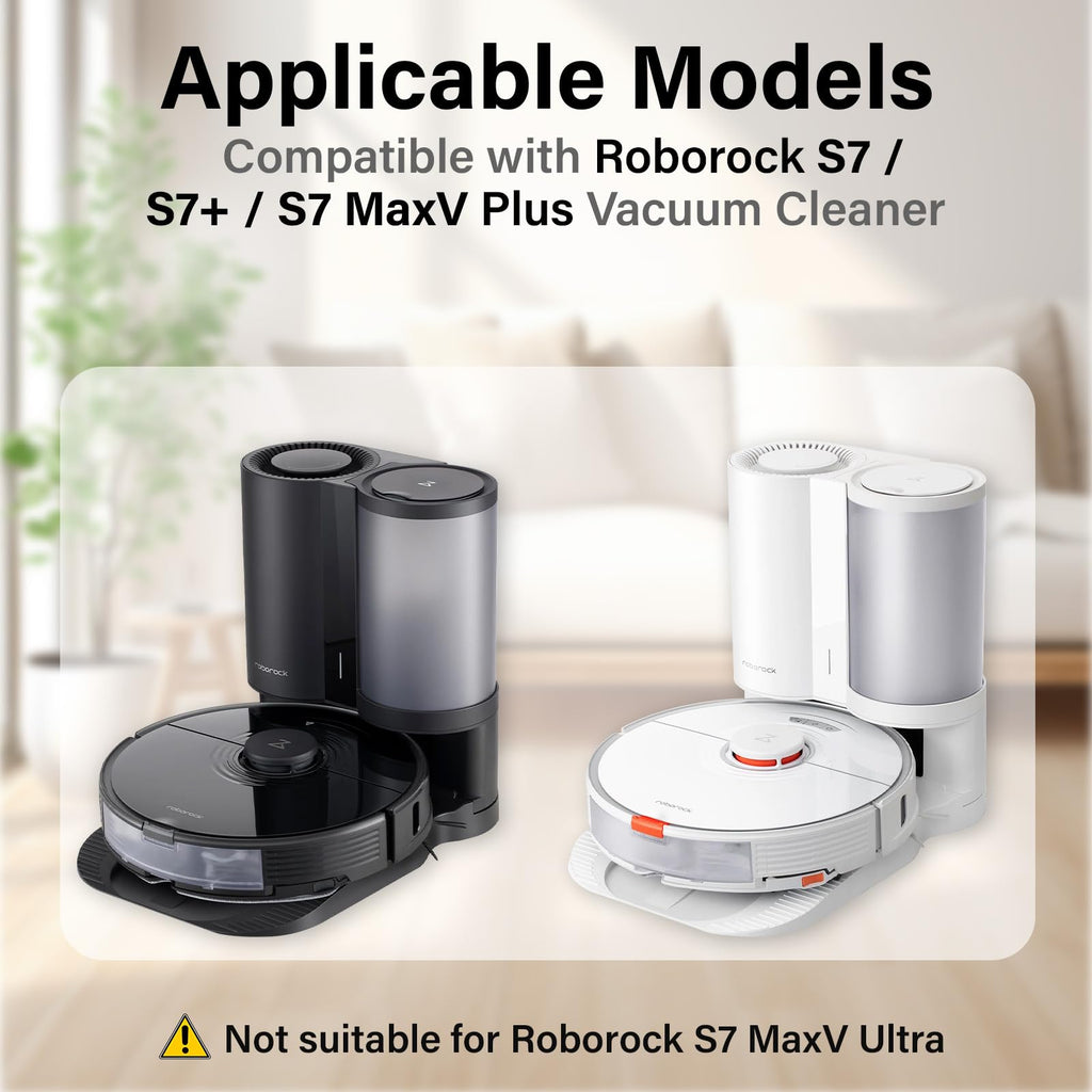 Dust Bags for Roborock S7/S7+/S7 MaxV Plus Vacuum Cleaner Auto-Empty Dock