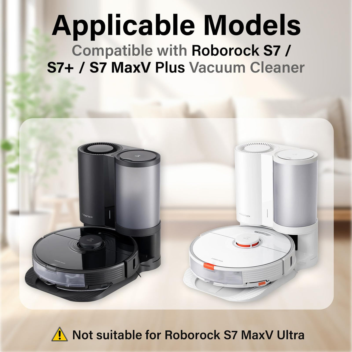 Dust Bags for Roborock S7/S7+/S7 MaxV Plus Vacuum Cleaner Auto-Empty Dock