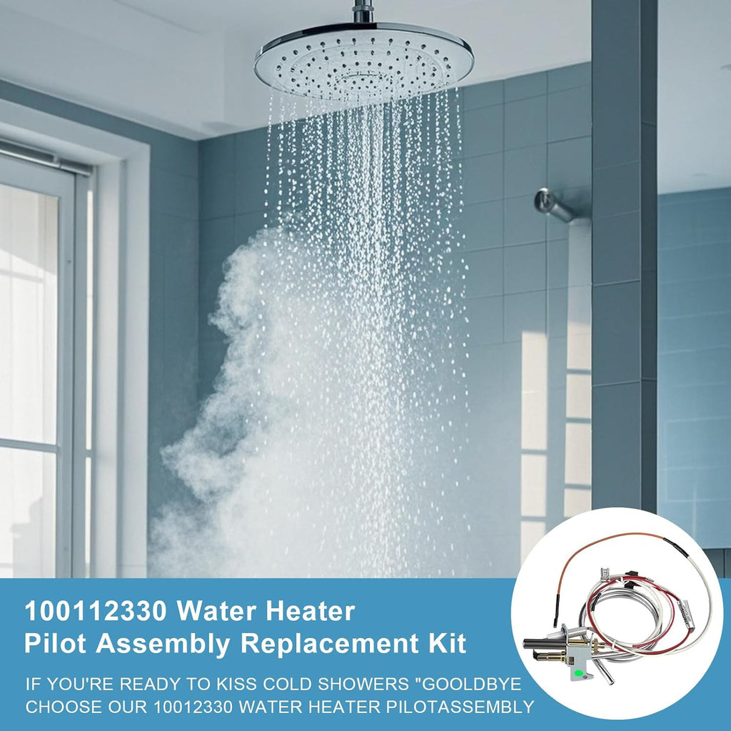 Water Heater Thermopile，100112330 9007876 9007877 Water Heater Pilot Assembly NAT Gas Thermopile Water Heater Replacement Parts for A.O.Smith Water Heater Parts Whirlpool 300 301 Series
