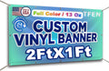 Custom Vinyl Banner | 2'X1' to 20'X10' | Personalized Signs for Business, Birthdays, Weddings, Events, Outdoor &