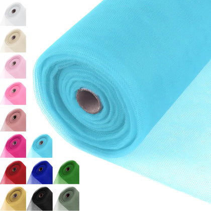 Soft Blue Tulle Fabric Roll 54 Inch x 40 Yards Tulle Ribbon