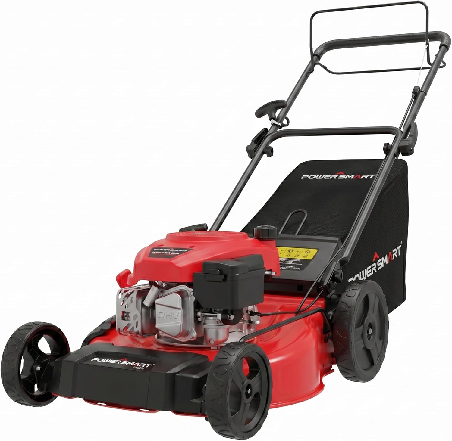 21" Self-Propelled Gas Lawn Mower | 170cc OHV Engine | Rear-Wheel Drive for Slopes | 3-in-1 Bag, Mulch & Discharge |