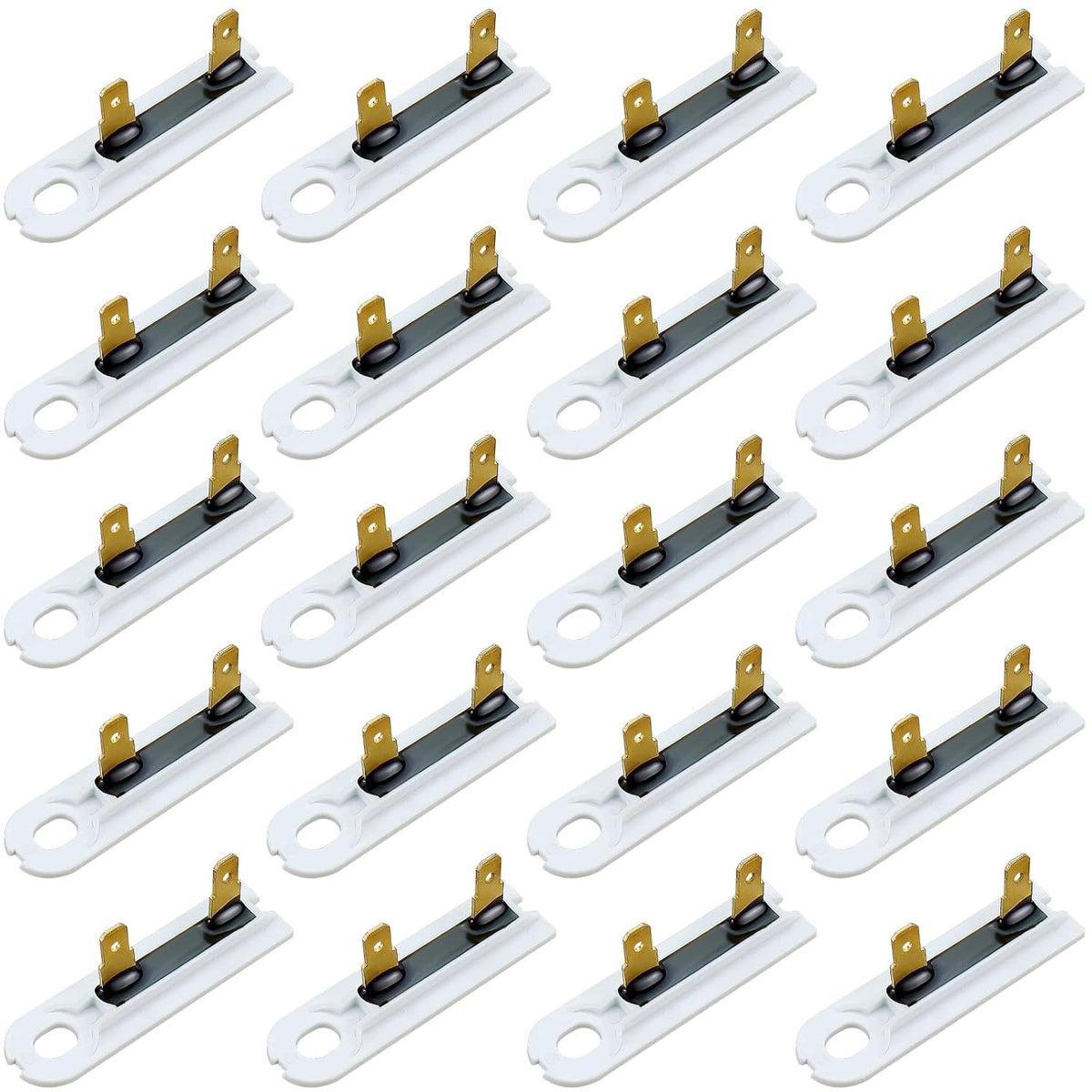 𝙐𝙥𝙜𝙧𝙖𝙙𝙚𝙙 20Pack 3392519 Dryer Thermal Fuse by Techecook - Replacement for Whirl-Pool Ken-More Dryers - Compatible for Part 80005 3388651 WP3392519VP 694511 Thermal Fuse (20 Pack)