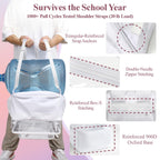 Clear Backpack for School - 18 Inch Extra Large Clear Bookbag White