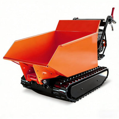 Chery Industrial 1100 lbs Capacity 10HP Gas Powered Track Mini Dumper, Engine for Construction Landscaping(U-Bucket