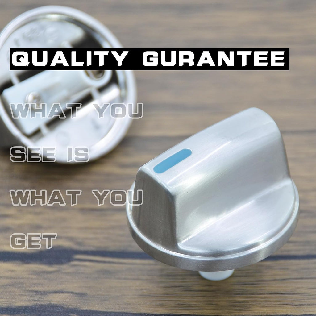 00654043 Cooktop Range Surface Burner Knob Gas Control Assembly Compatible with Bosch Stove Knob Replace 654043, 2693353, AP5325796, PS8731489, EAP8731489(2PCS)