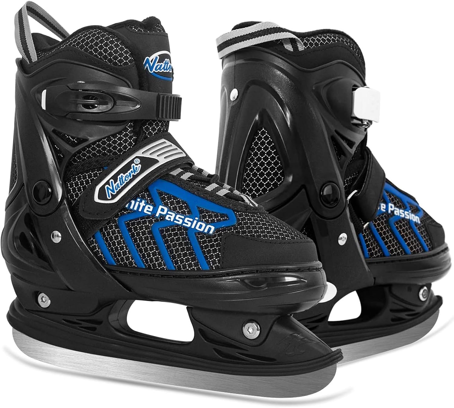 Kids Ice Skates Adjustable Boys or Girls Adult Ice Hockey Skates Lace-Up Ice Skate Youth for Beginner with Breathable