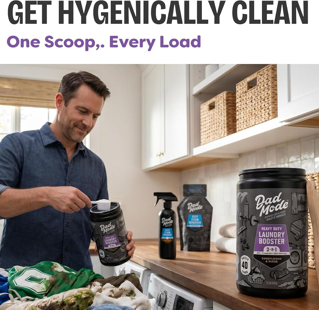 Laundry Booster, In-Wash Odor Eliminator for Gym Clothes, 40 Loads