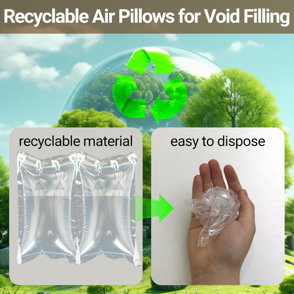 Air Pillows for Shipping Inflatable Air Bags for Packing, 4.72" X 7.87" Air Pockets for Packaging Moving Supplies Box