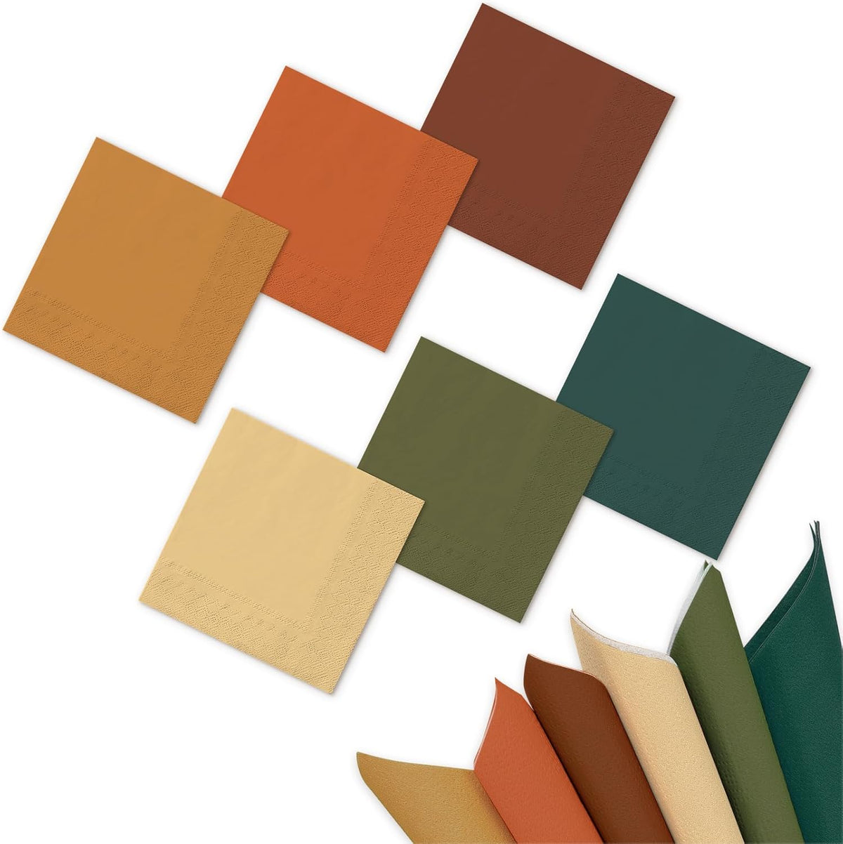 120 Pack Fall Cocktail Napkins Disposable Paper Beverage Napkins