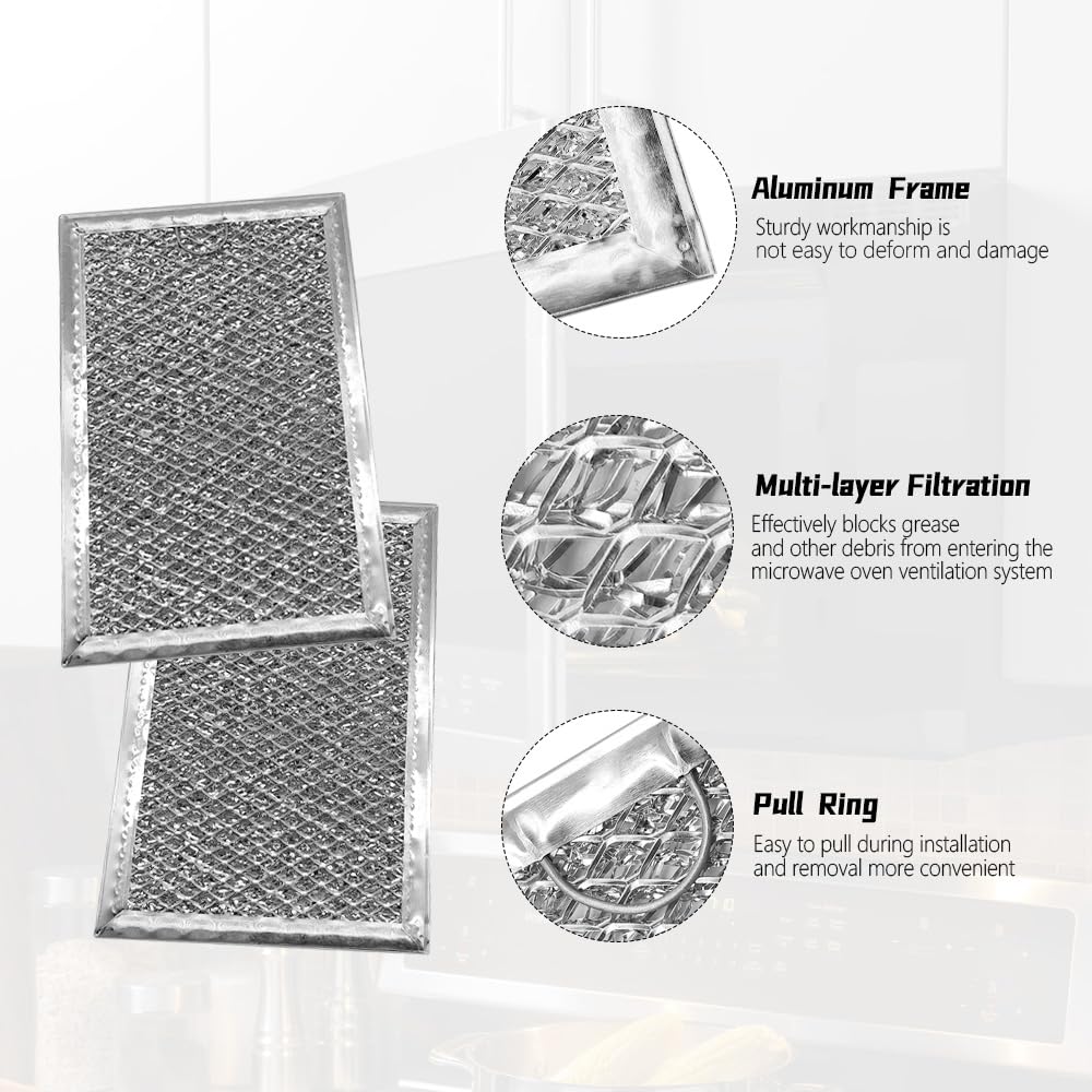 Microwave Charcoal Grease Filter Fit for GE PVM9005SJ1SS PVM9005SJ2SS