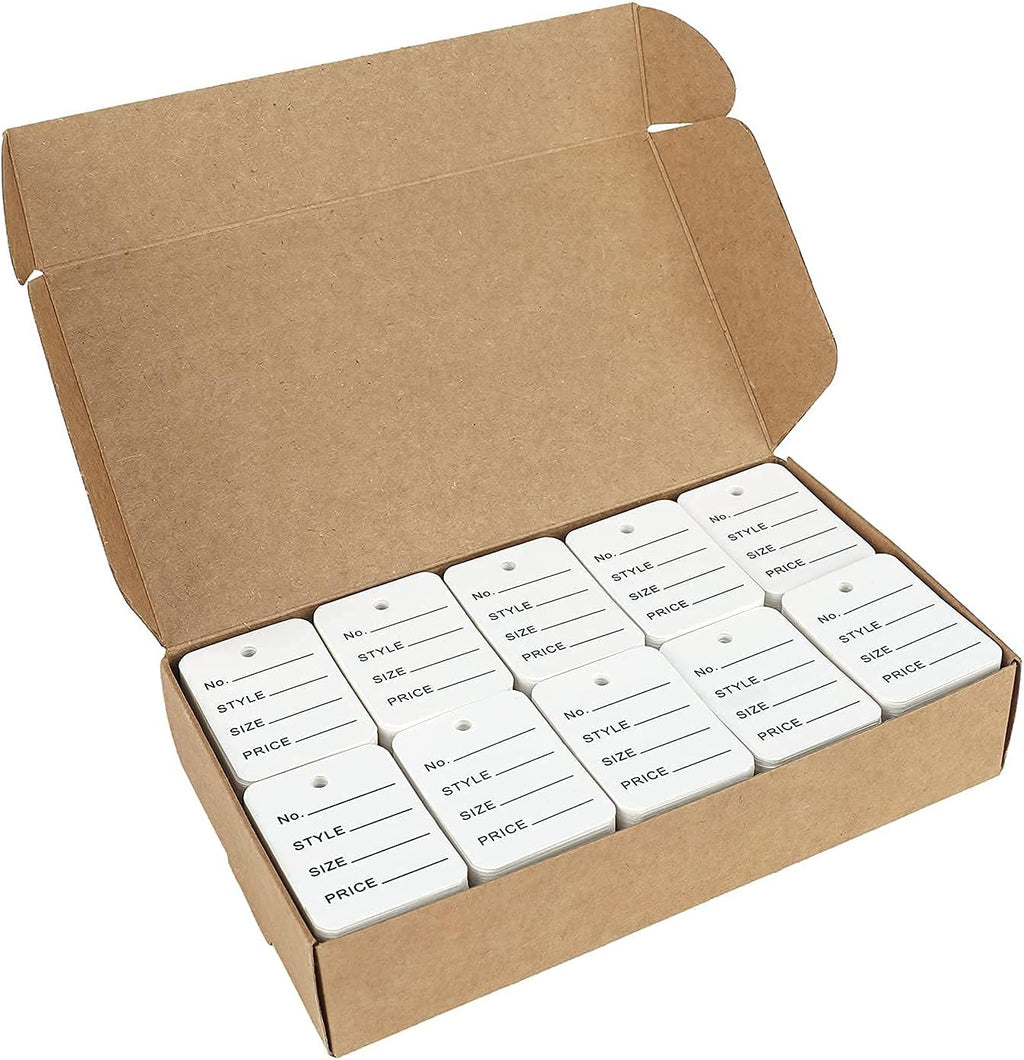 1000 PCS Price Tags,1.97 X 1.38 in Clothing Labels, Unstrung