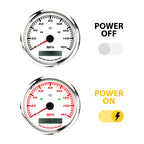 MOTOR METER RACING 85mm 3-3/8" W Pro GPS Speedometer