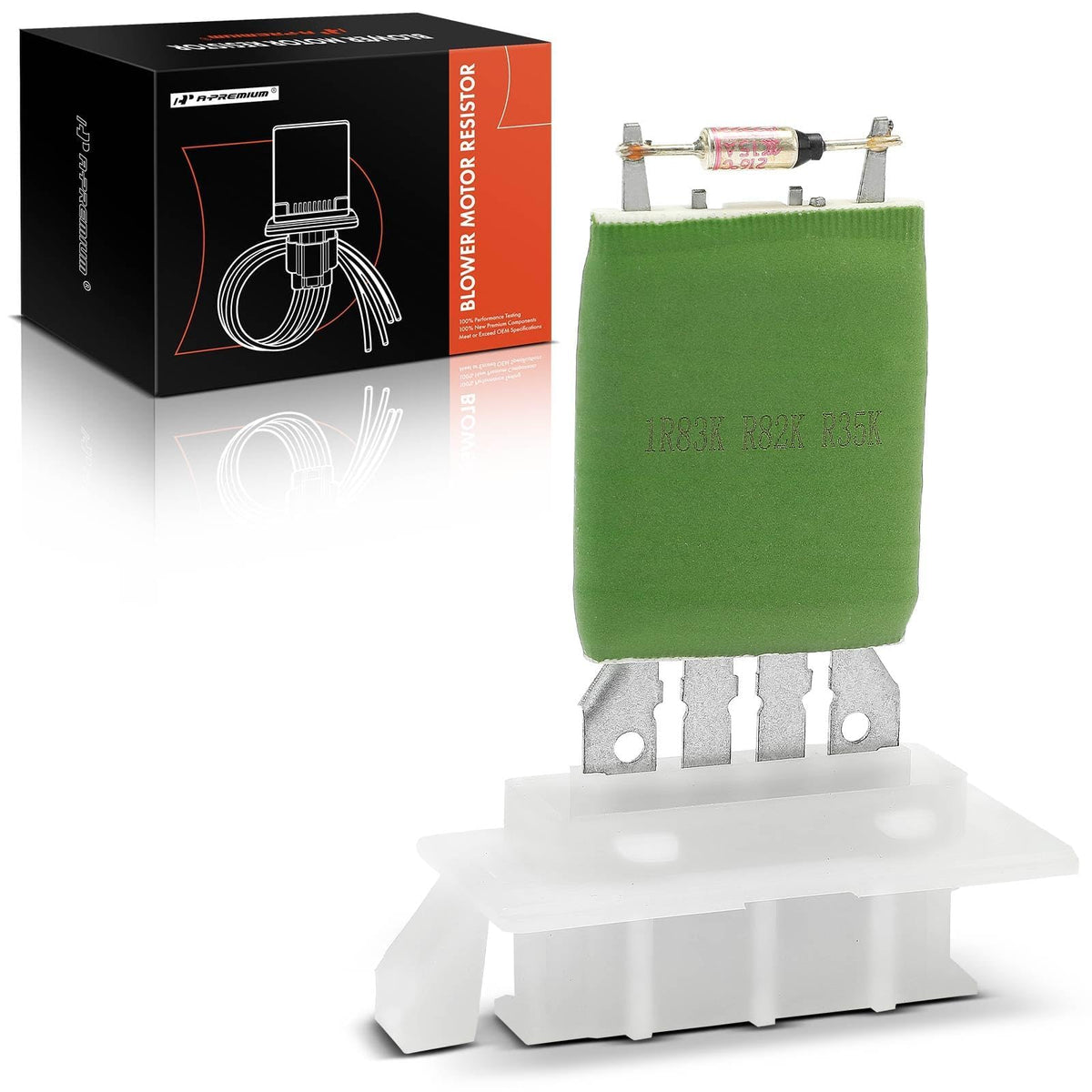 A-Premium Front HVAC Blower Motor Resistor with 4 Pins Connector