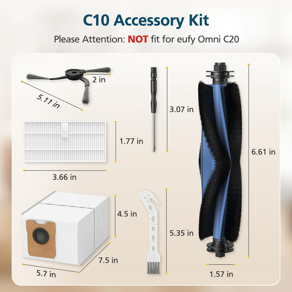 C10 Accessories for eufy C10 Robot Vacuum