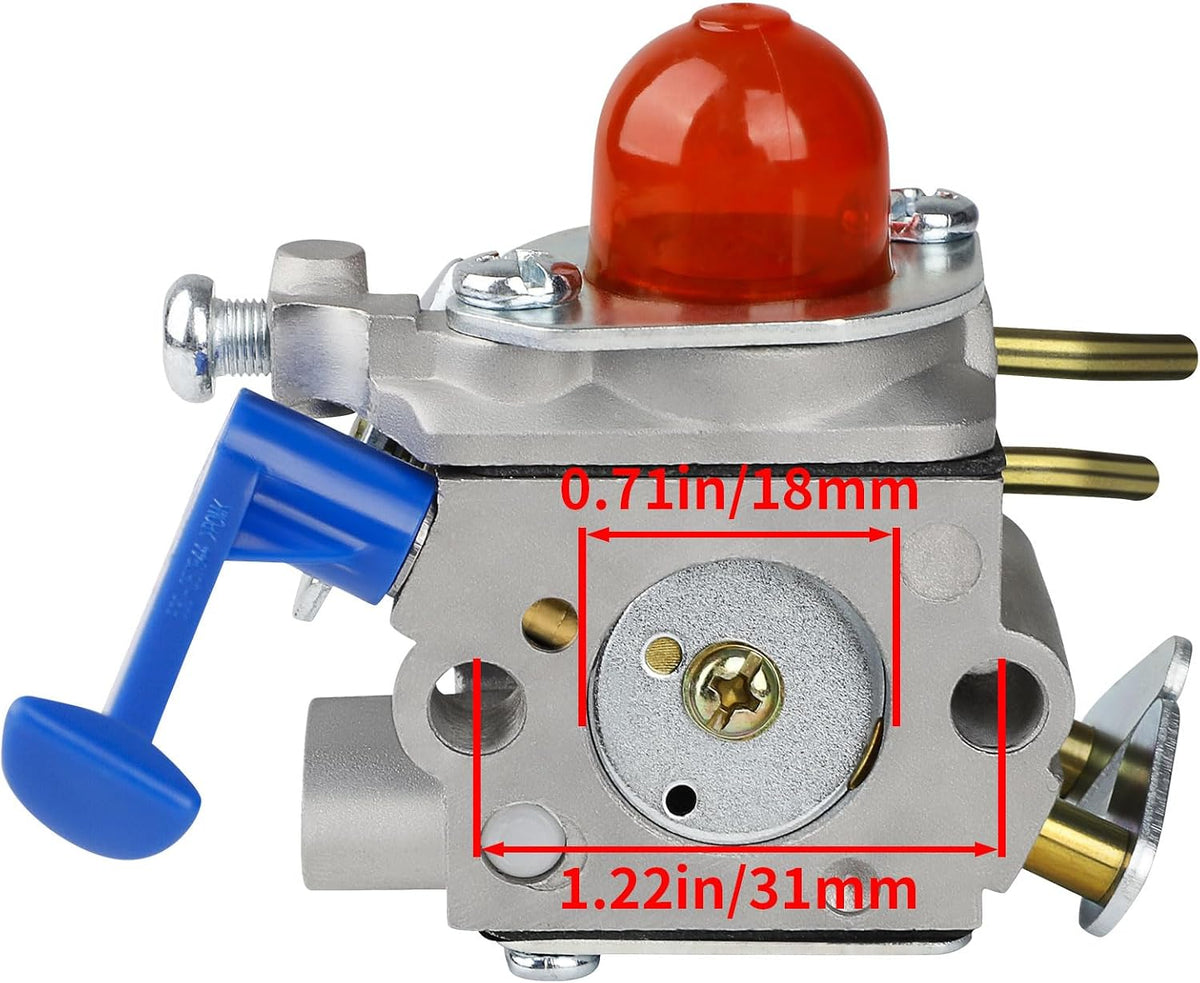 Huztl 128LD Carburetor for Husqvarna 128L 128LDX 128R 128RJ 125R 125RJ 128C 128CD Trimmer Edger 545081848 C1Q-W40A Carb w Tune Up Kit