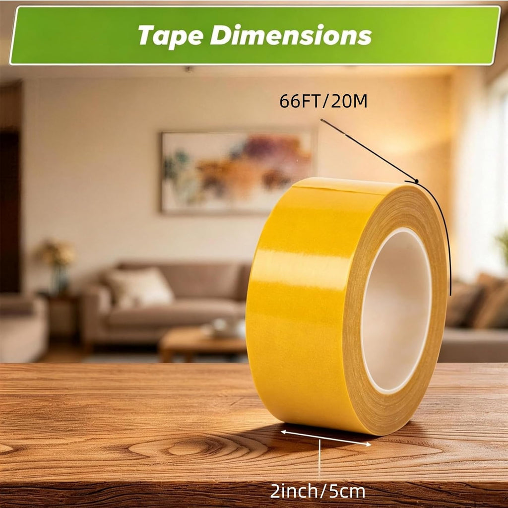 Sided Fabric Tape Heavy Duty,Double Stick Carpet Tape Fabric Tape