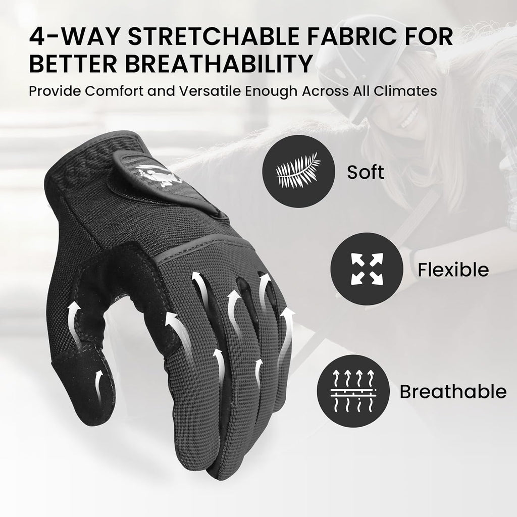 Horse Riding Gloves for Women with Extra Grip