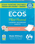 Laundry Detergent Sheets Vegan, No Plastic Jug, No Mess, Liquid Free - Hypoallergenic, Plant Powered Laundry