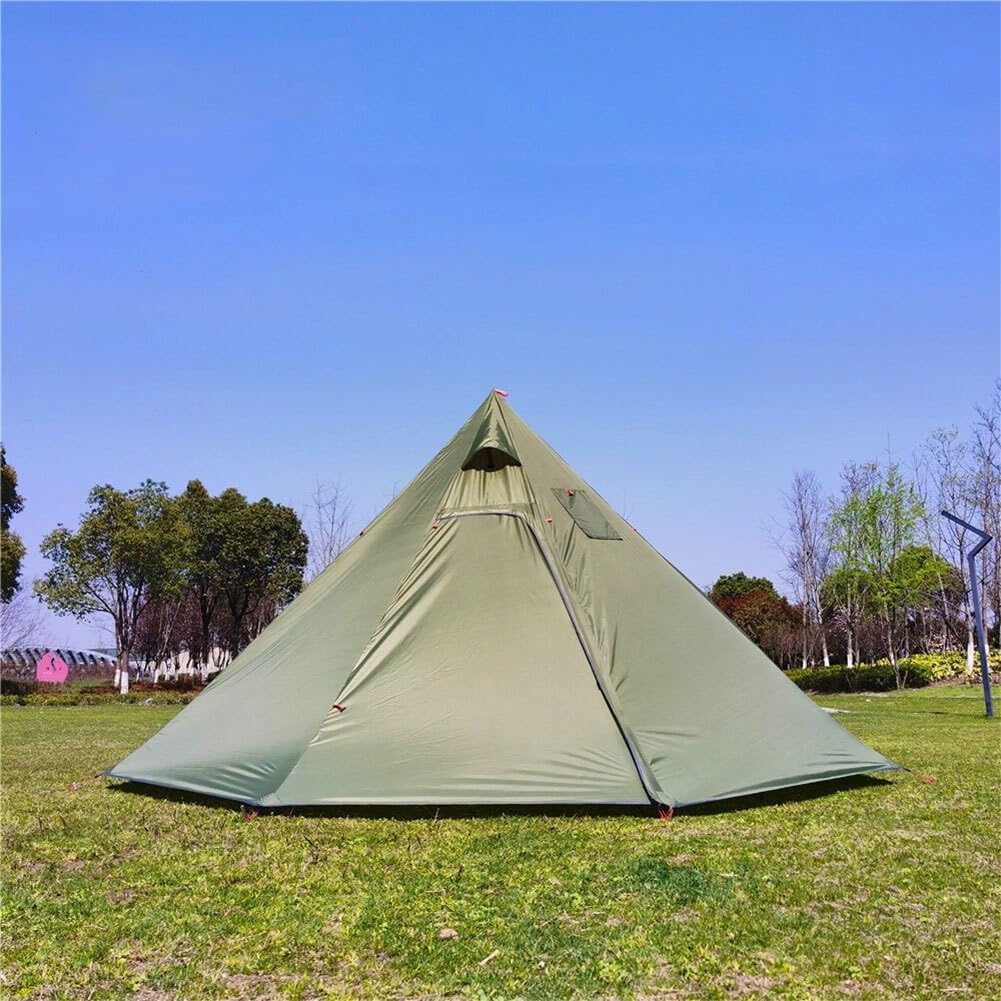 Lightweight Pyramid For Camping Tent Yurt Teepee With Fireproof Features And Ventilation For Safe Cooking Experience