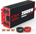 2000 Watts Pure Sine Wave Power Inverter 12V DC to 110V 120V AC Converter for Home RV Off Grid Truck Solar System
