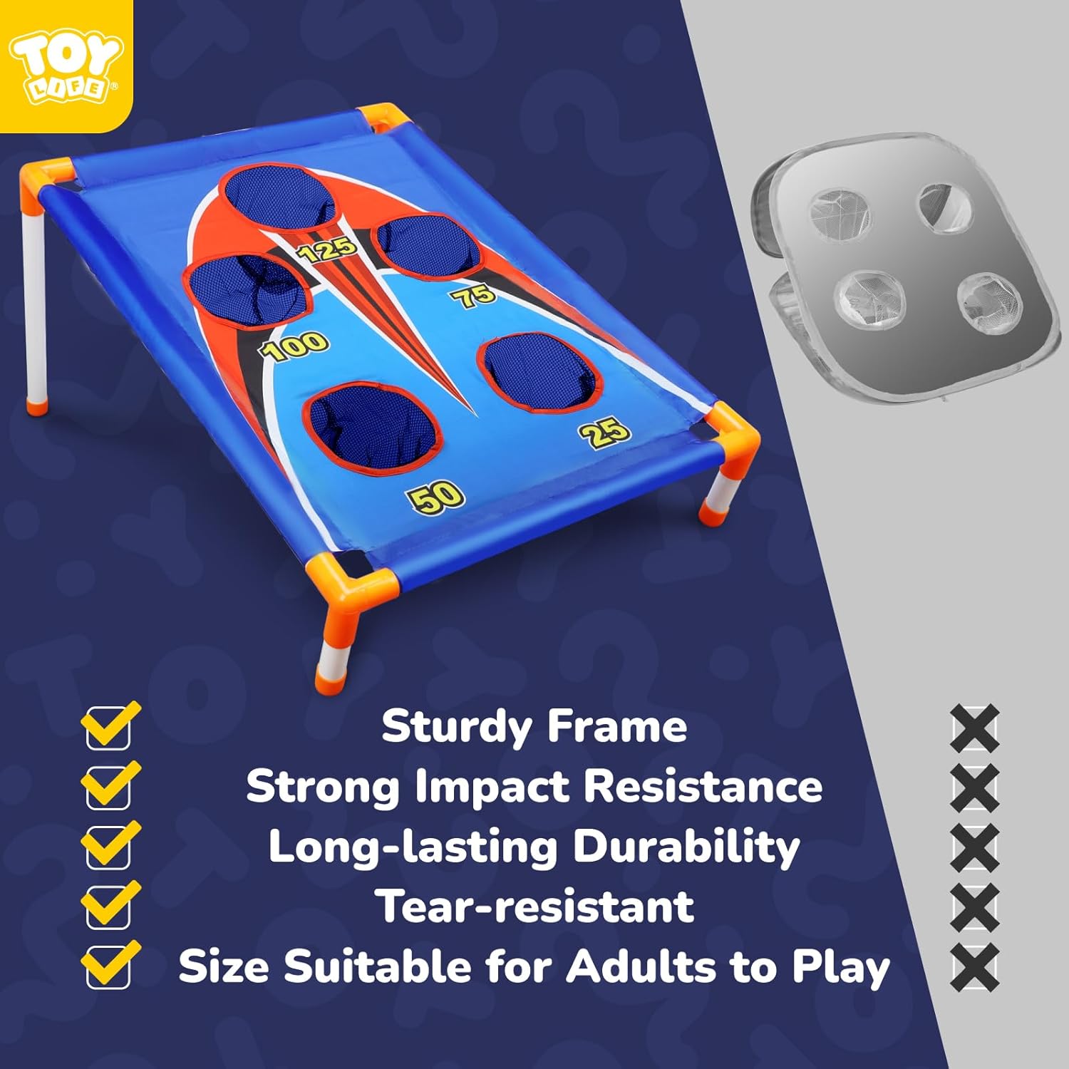 Bean Bags Toss Carnival Games, Cornhole, Outdoor Toys for Kids Ages 4-8, Backyard Game Sports & Outdoor Play, Outside