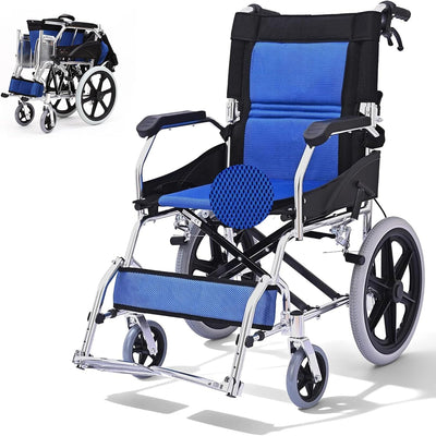 Ultra Light Transport Wheelchair for Adult 18" Seat