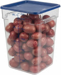 373-FCWL-22QT Food Container, 22 Qt Square Clear Storage Container with Measurement Markings, Stackable Space-Saving