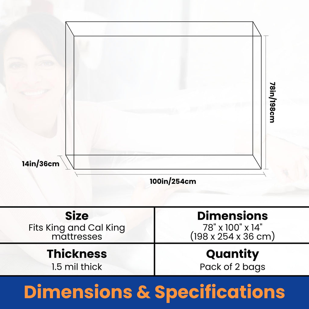 King Mattress Bags, 2 Pack