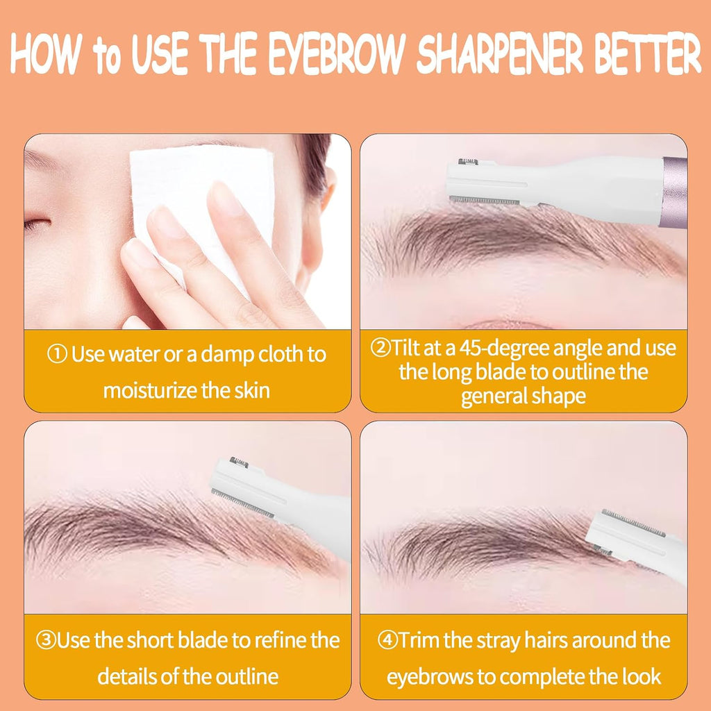 2026 Rechargeable Nose and Ear Hair Trimmer for Women Men – Painless Facial and Eyebrow Hair Remover, Dual-Edge
