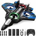 RC Plane for Kids & Adults, Remote Control Airplane Fighter Jet, 3 Batteries, Easy to Fly Foam RC Aircraft with LED