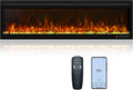 OxharkFlame 60in WiFi Electric Fireplace Insert Recessed WallMounted Heater | Smart Electric Fireplace Realistic