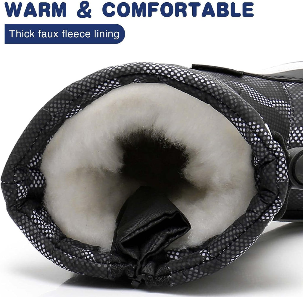 Kids Boys Girls Cold Weather Water Resistant Winter Snow Boots | Toddler/Little Kid/Big Kid