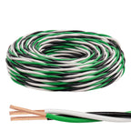 THHN Wire 12 Gauge 3 Conductors Copper Wire Black White Green, 25FT