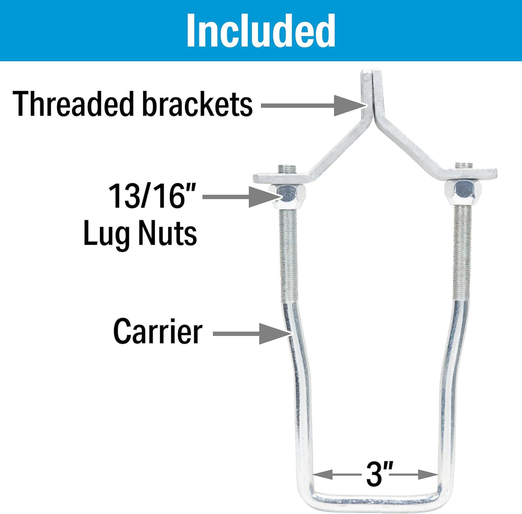 Lockable Spare Tire Carrier for Boat Trailer