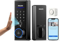 Philips Palm Vein WiFi Smart Lock, 2-in-1 Doorbell+Palm Vein Smart Locks for Front Door, APP Remote Control, Work