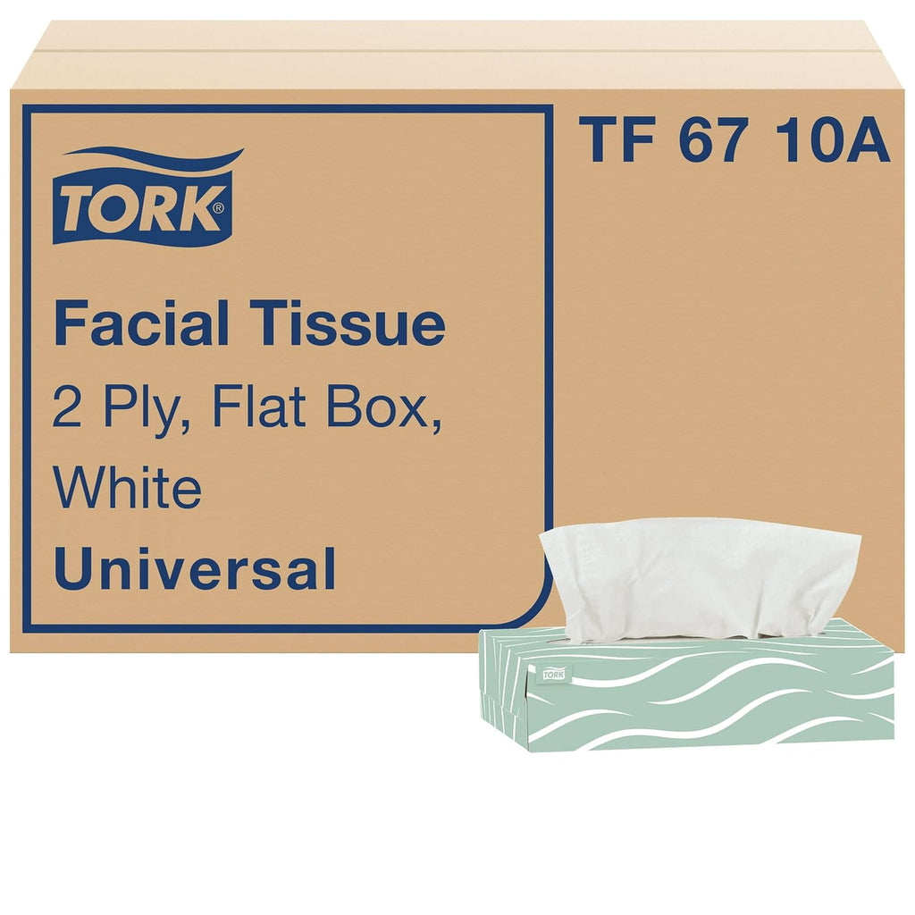 Universal Facial Tissue Flat Box White, 2-ply, 30 x 100, TF6710A