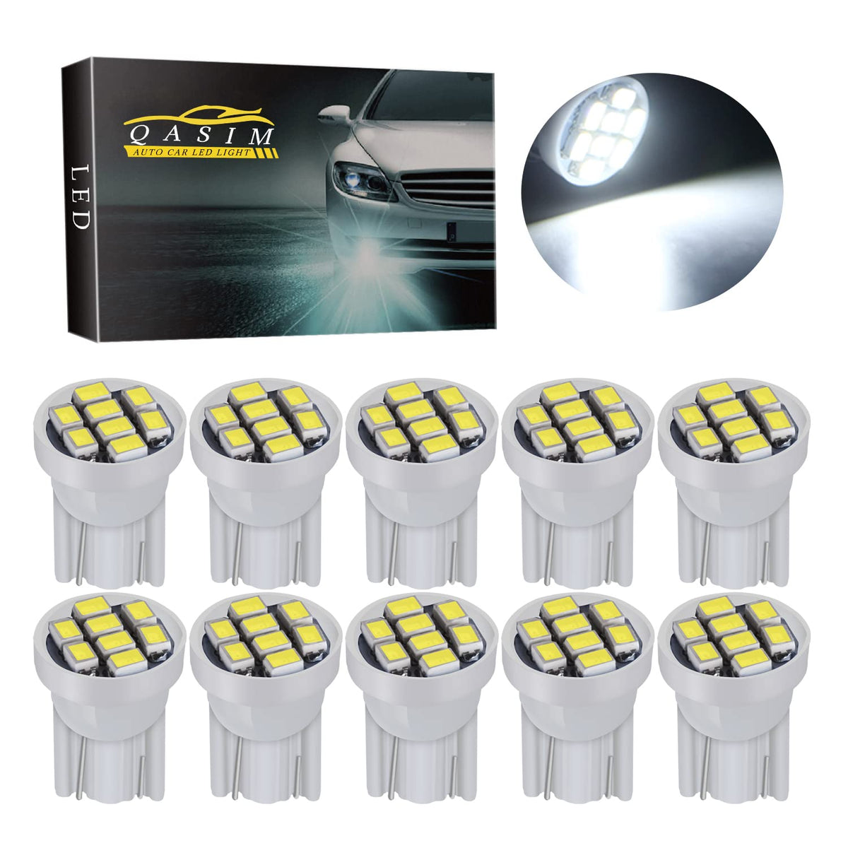 555 Arcade Pinball Led Bulbs White Non-Polar AC DC 6V 6.3V