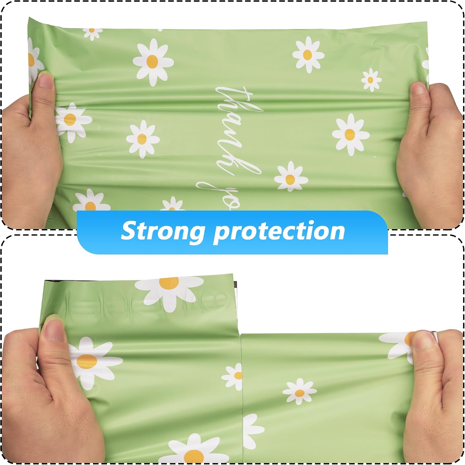 Thank You Poly Mailer 10x13 Inch 100 Pcs | Strong Adhesive Sealing, Waterproof, and Tear-resistant Shipping Bags for