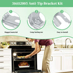 316112005 Anti-Tip Bracket for Stove Compatible with Frigidaire Electrolux