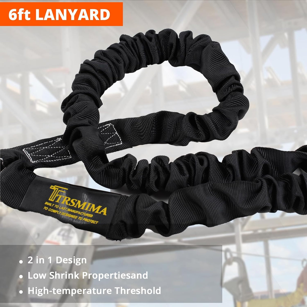 TRSMIMA Safety Harness Fall Protection - Safety Harnesses Construction Kit | Fall Arrest Full Body Safety Harness