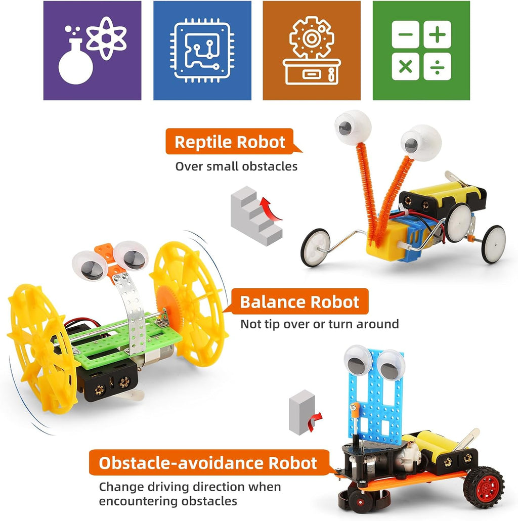 STEM Robotics Science Kits for Kids Ages 8-12 8-10, STEM Toys for Boys 8-13 | Build A Engineering Robot Building Toys