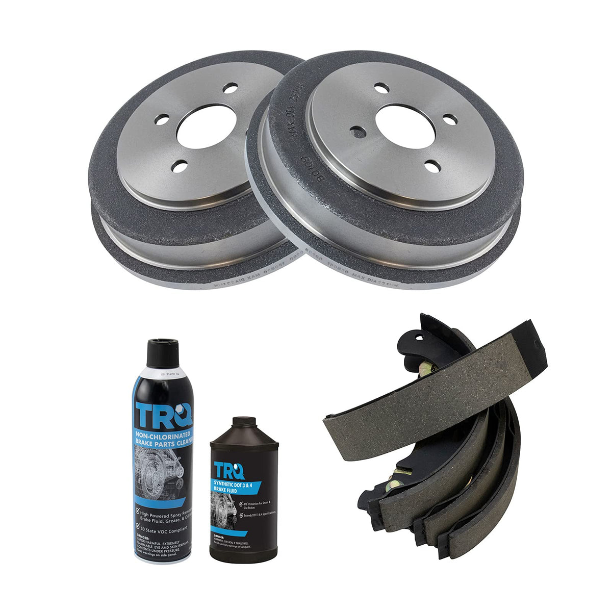 TRQ Rear Brake Shoe & Drum Kit