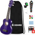 Soprano Ukulele for Beginners 21 Inch Ukelele Starter Bundle Kit with Free Online Lessons Bag Strap String Tuner