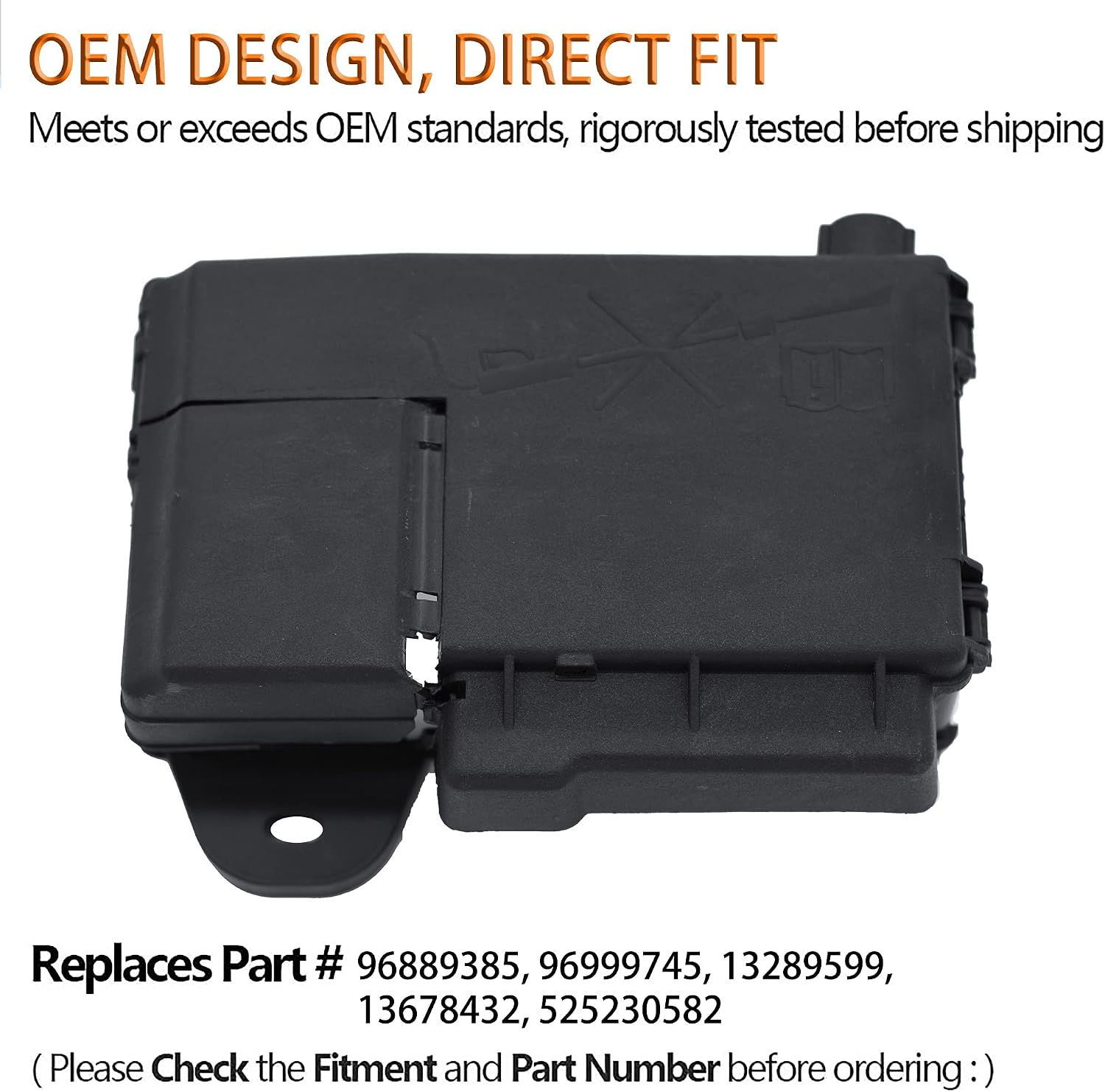 Fuse Box Battery Terminal with Cover Compatible with GM 2011-2015 Chevy Cruze 2012-2014 Orlando Replaces # 96889385