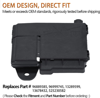 Fuse Box Battery Terminal with Cover Compatible with GM 2011-2015 Chevy Cruze 2012-2014 Orlando Replaces # 96889385
